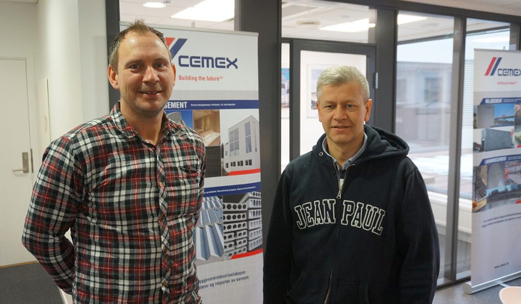 Thomas Jahren (CEMEX) og Trond Solbø (SIKA)